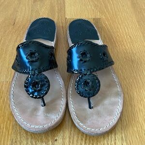 Jack Rogers sandals size 7 flat sandal black women’s